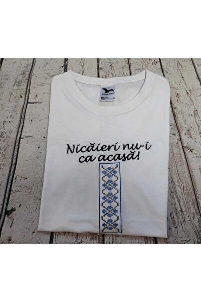 MagBro Brodat t -shirt - nicaieri ca acasa