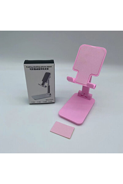 Choice حامل هاتف وجهاز لوحي قابل للتعديل باللون الوردي، مناسب للسرير والمكتب ...