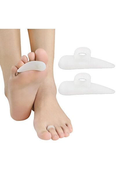 choice2 White-4Pcs Pexmen 2Pcs Gel Hammer Toe Straightener Corrector Toe Sepa...