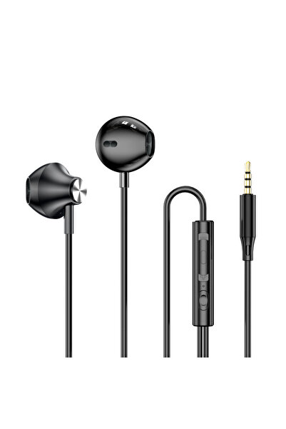 Choice13 سماعات أذن بأسلاك سوداء اللون، بمنفذ USB من النوع C، مقاس 3.5 ملم، س...