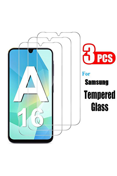 choice2 واقي شاشة زجاجي مقوى (3 ​​قطع) لهاتف سامسونج جالاكسي A16 5G، وواقي شا...