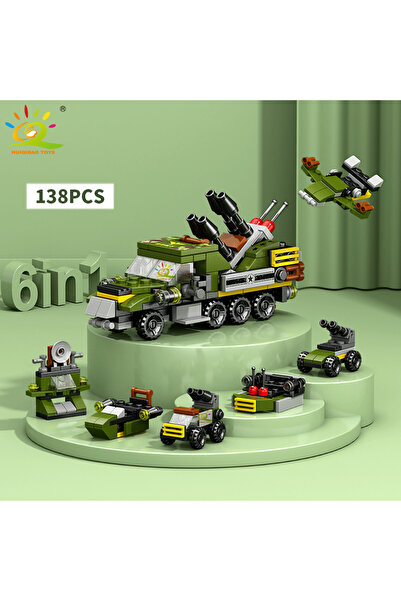 Choice1 رقم 1-1 هويكيباو 6 في 1 هندسة المدينة سيارة سيارة شرطة شاحنة بناء طوب...