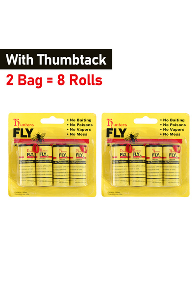 Choice5 عبوتان من ورق لاصق قوي للذباب، 4-40 لفة، شريط لاصق قوي، صائد للحشرات ...