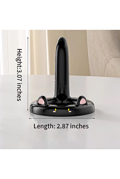 Choice3 حامل هاتف أسود قطعة واحدة بتصميم قطة كرتونية لطيفة، الأكثر مبيعًا، حا...