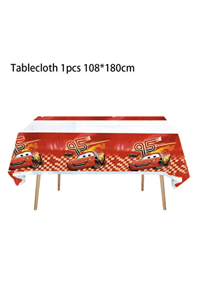 Choice11 قطعتان من مفارش مفرش طاولة سيارات لايتنينغ ماكوين باللون الأزرق اليا...