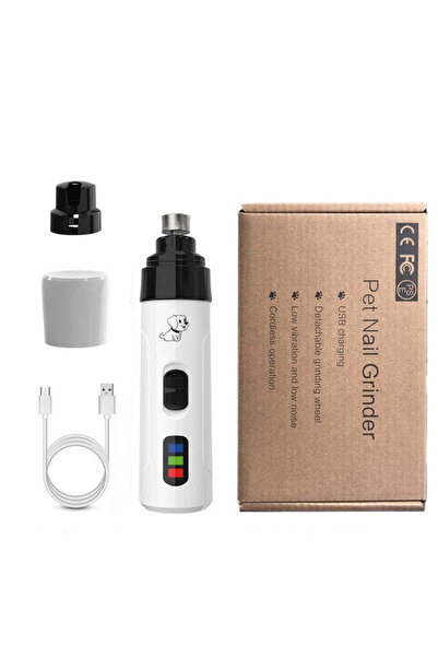 Choice مقص أظافر كهربائي واحد للكلاب، قابل لإعادة الشحن عبر منفذ USB، هادئ، م...