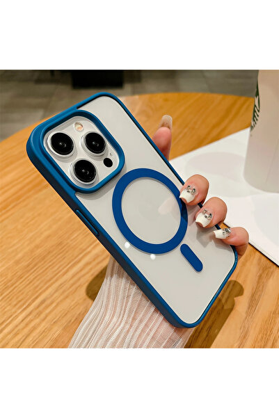 Choice59 جراب فاخر مقاوم للصدمات باللون الأزرق لهاتف iPhone 11، مزود بخاصية ا...