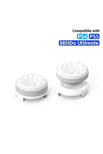 Choice1 أبيض، عصا تحكم عالية الأداء لأجهزة PS4 وPS5، متوافقة مع 8BitDo Ultimate