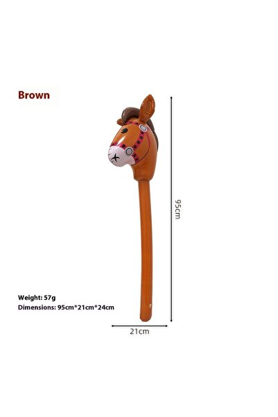Choice4 بالون رأس حصان قابل للنفخ، قطعة واحدة، مقاس A4، لعبة عصا المهر، لوازم...