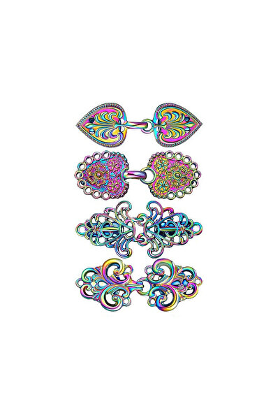 Choice12 Style 1-G Set Vintage Sweater Duck Clip Cape Cloak Fastener for Dres...