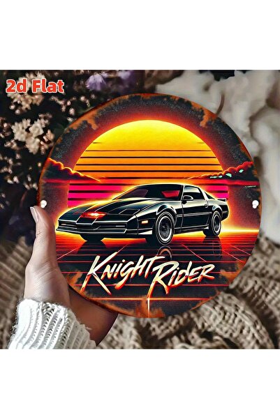 Choice لوحة جدارية معدنية من الألومنيوم بتصميم سيارة كيت الكلاسيكية من مسلسل ...