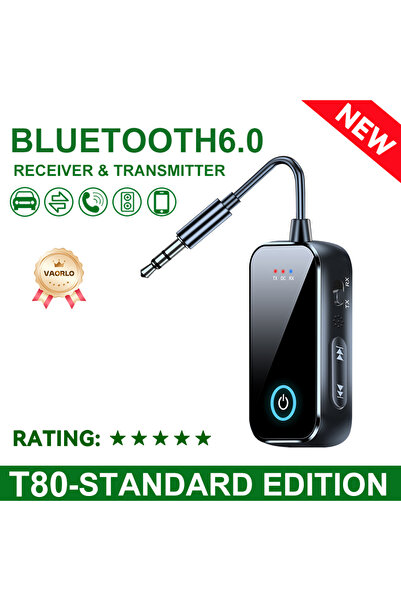 Choice3 جهاز استقبال وإرسال صوتي للسيارة بتقنية بلوتوث 6.0، مزود بمنفذ AUX مق...