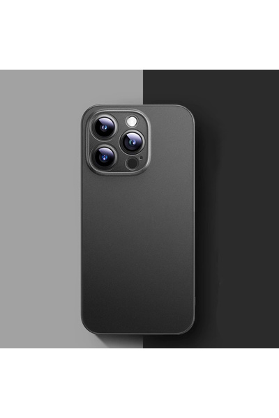 Choice46 جراب أسود فائق النحافة غير لامع بسمك 0.3 مم لهاتف iPhone 14 Pro، متو...