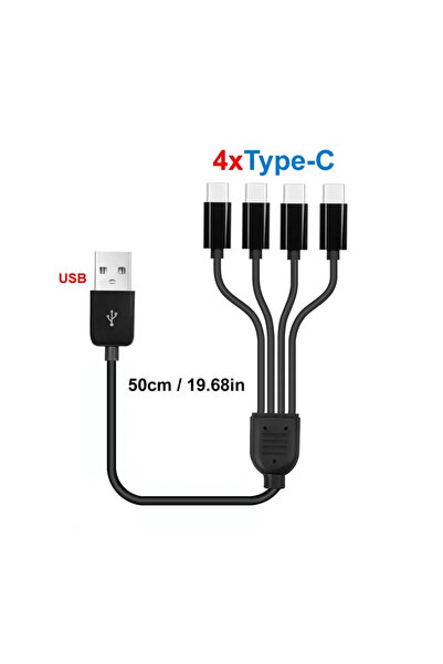 choice2 A to 4xtype-C 50cm 50cm USB-C to Type-C Multiple Charging Cord 20cm U...