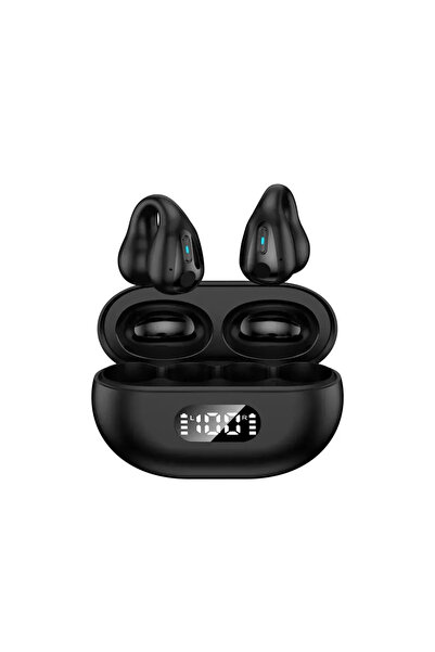 Choice سماعات رأس لاسلكية جديدة TWS Q80، لون أسود، بلوتوث 5.3، توصيل عظمي، تص...