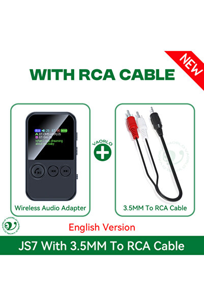 Choice مزود بكابل RCA، جهاز إرسال واستقبال صوتي بتقنية بلوتوث 6.0، مزود بمشبك...