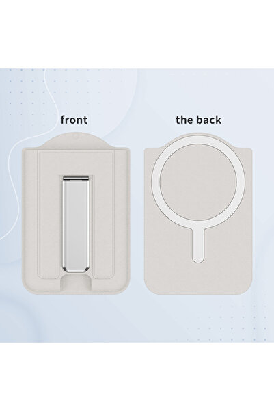 Choice1 حامل محفظة مغناطيسي أبيض من جلد الصناعي من ماج سيف لأجهزة آيفون 17، إ...