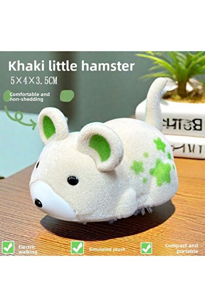 Choice لعبة هامستر كاكي 01 للقطط، لعبة محاكاة ذكية، هامستر كهربائي، أداة تهدئ...