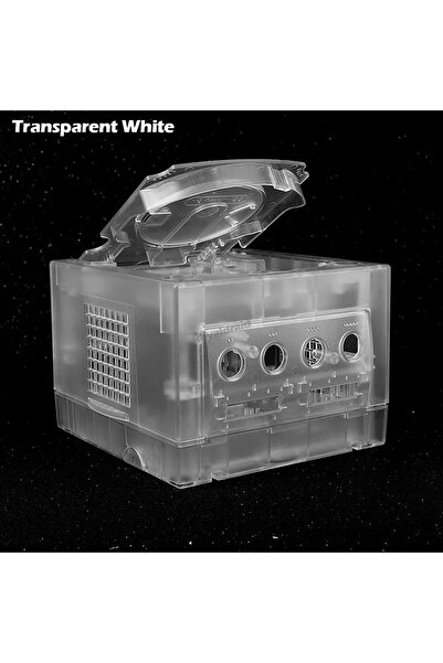 Choice4 علبة بديلة شفافة بيضاء من TRN بسبعة ألوان لجهاز Gamecube، علبة خارجية...