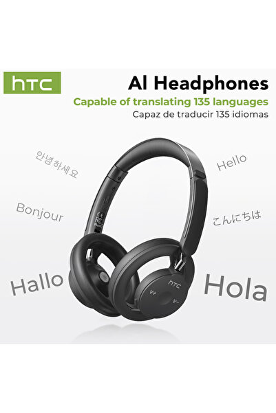 Choice1 سماعات رأس لاسلكية مفتوحة الأذن HTC HP06 بتقنية الذكاء الاصطناعي، لون...