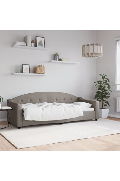 Concept Pat de zi, gri taupe, 80x200 cm, material textil