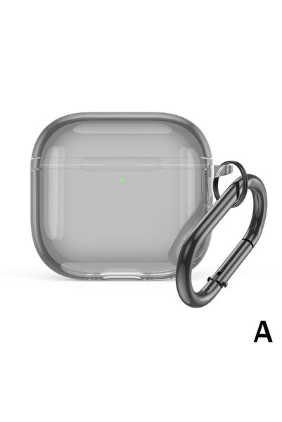 choice2 جراب أسود شفاف لسماعات AirPods 4 اللاسلكية بتقنية البلوتوث، غطاء حماي...