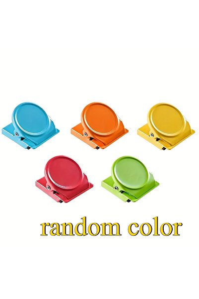 Choice Random Color 5pcs Magnetic Office& Refrigerator Clips- Colorful Multi-...