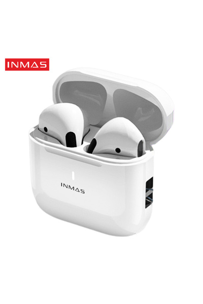 Choice سماعات أذن لاسلكية حقيقية بيضاء بتقنية بلوتوث 5.3، طراز AP05، مزودة بت...