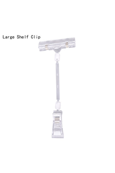 choice2 مشبك إعلاني بلاستيكي شفاف قطعة واحدة، مشبك عرض لافتات بلاستيكية، مشبك...