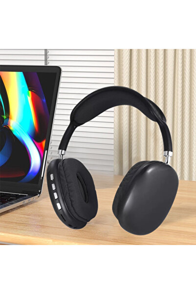 Choice سماعات رأس بلوتوث سوداء تغطي الأذن، تتميز بجودة صوت غنية، وبدون تأخير ...