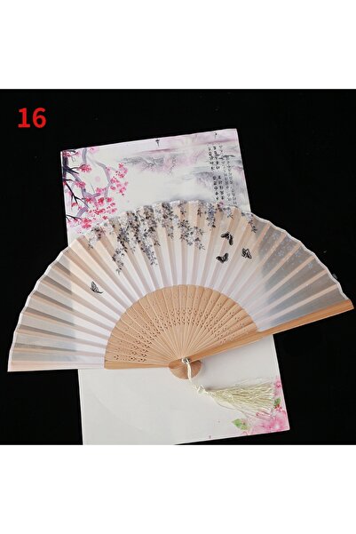 Choice4 مروحة يدوية قابلة للطي من حرير العتيق، قطعة واحدة، بتصميم صيني ياباني...