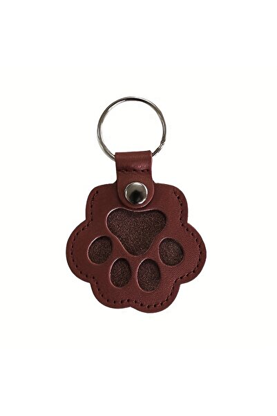 Choice1 سلسلة مفاتيح تذكارية من جلد الصناعي بلون أحمر خمري، قطعة واحدة، لحفظ ...