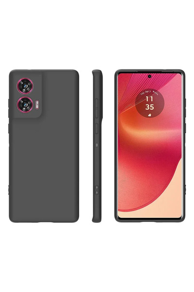 Choice جراب أسود لهاتف MOTO Edge50Fusion، غطاء خلفي من مادة TPU لهاتف Edge 50...