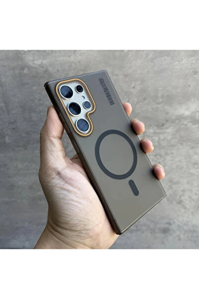 Choice12 جراب حماية فاخر غير لامع باللون الأسود لهاتف Galaxy S25 Ultra، مزود ...