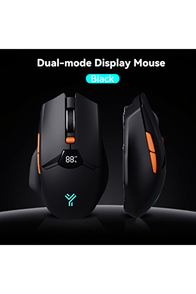 Choice1 ماوس لاسلكي كلاسيكي أسود F86، يدعم تقنية 2.4 جيجا هرتز وبلوتوث، بستة ...