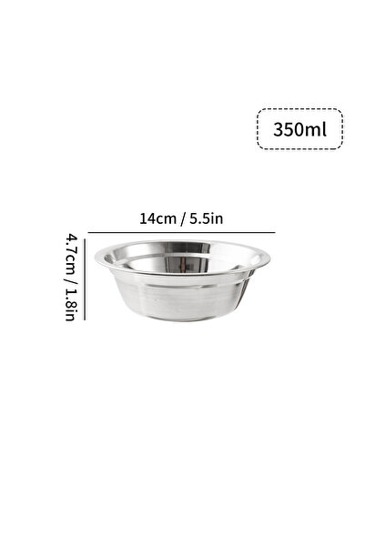 Choice4 وعاء سلطة فواكه دائري من الفولاذ المقاوم للصدأ 304 من وورثباي، قطر 14...