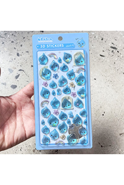 Choice5 B2 K3D قطرة الماء جماليات جيلي Keitai Ryuri Jarajara ملصق لاصق لامع و...