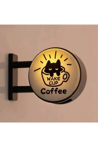 Choice1 لوحة إضاءة إبداعية بتصميم ركن قهوة عتيق، مغناطيس ثلاجة، لوحة تعليق مغ...