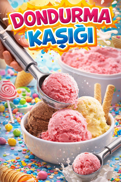 Mode Cool Paslanmaz Çelik Dondurma Kaşığı – Profesyonel Servis ve Meyve Topu ...