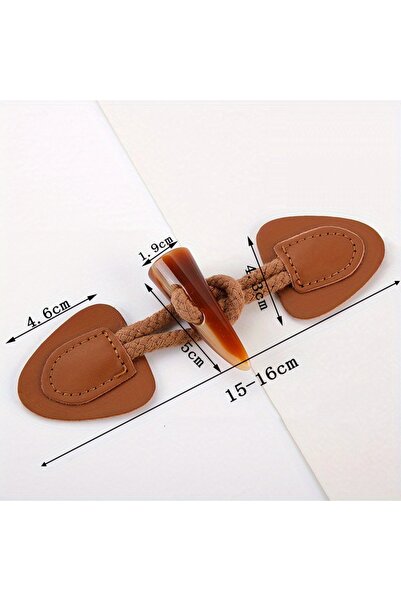 Choice1 2 4 Pairs PU Leather Horn Buckle Toggle Button Fastener For Coat Jack...