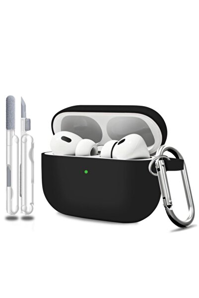 Choice19 جراب سيليكون ناعم لسماعات AirPods Pro 3 A أسود مع قلم 2025