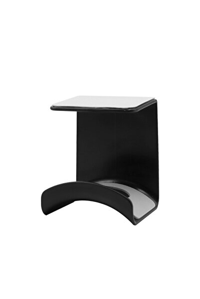 choice2 حامل سماعات رأس عالمي أسود اللون، لاصق، بلاستيكي، يُثبت على الحائط، ي...