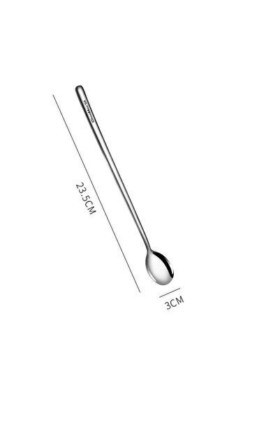 Choice ملعقة واحدة من الفولاذ المقاوم للصدأ بطول 23.5 سم، بمقبض طويل، مناسبة ...