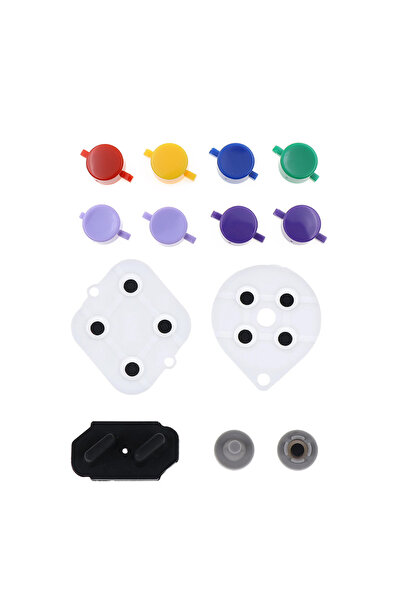 Choice5 مجموعة كاملة (مجموعة واحدة) لوحدة تحكم سوبر فاميكوم ABXY، وسادات توصي...