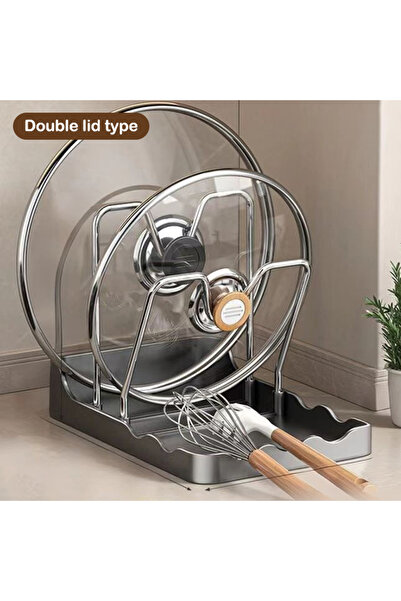 Choice5 Only Rack-A4 1Pc Pot Lid Cutting Board Placement Rack Kitchen Spatula...