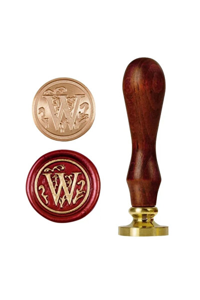 Choice18 مجموعة واحدة من 26 ختم شمعي من الألف إلى الياء بمقبض خشبي، طلاء ختم ...