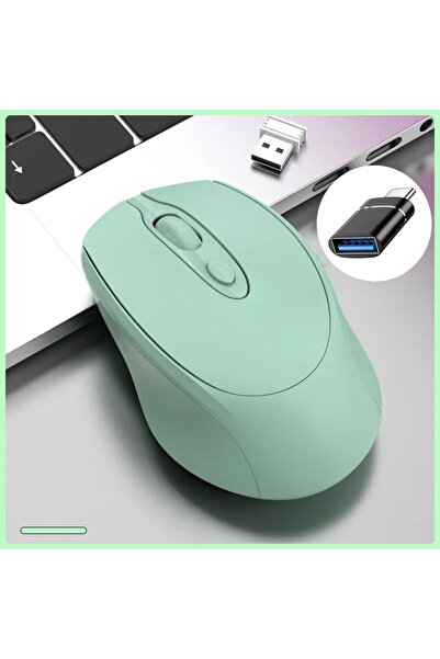 choice2 ماوس كمبيوتر لاسلكي قابل لإعادة الشحن بتقنية OTG، متوافق مع تقنية بلو...