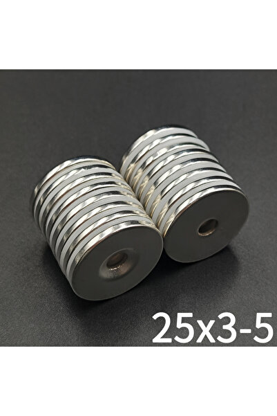 Choice1 5Pcs 5/10 Pcs 25x3-5 Magnet 25mm X 3mm Hole 5mm Round Super Powerful ...