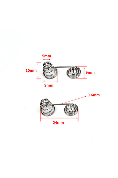 Choice7 A4 AA 5PCS AAA Battery NIckel Wire Spring AA Battery Negative And Pos...