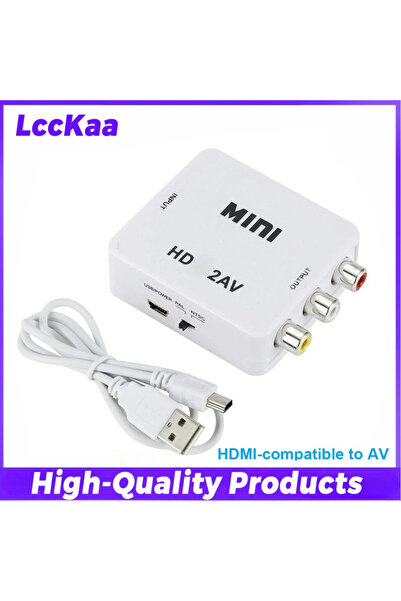 Choice WHITE 1080P HDMI-compatible To RCA Converter AV/CVBS L/R Audio Video S...